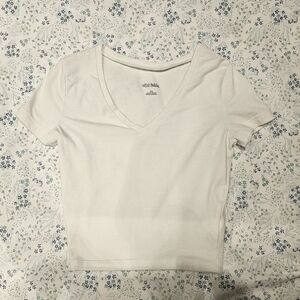 Wild Fable White Crop Shirt Size XS